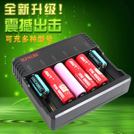 China Cargador de batería de ión de litio del AA AAA de 6 ranuras, cargador de batería universal de Nimh Nicd proveedor