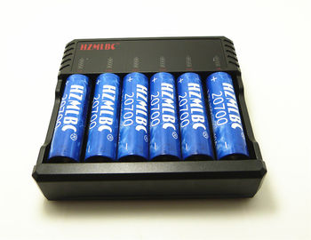 China Cargador de batería li-ion universal de la bahía del plástico 6 para el cigarrillo electrónico Vapes proveedor