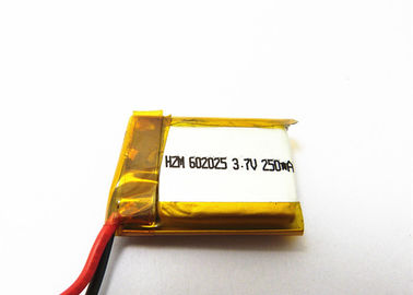 China Batería portátil del reproductor Mp3 de la televisión MP4, 602025 3,7 batería de V 250mah Lipo proveedor