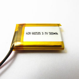 China Batería de la tableta 3,7 V 500mah Lipo del cuaderno, batería recargable 602535 del polímero de la ión de litio proveedor